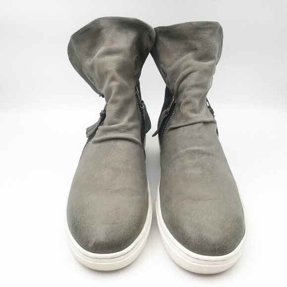 MIZ MOOZ Lavinia Distressed Gray Camo Sneaker Booties Boot Shoes Womens 9.5 - Picture 2 of 10